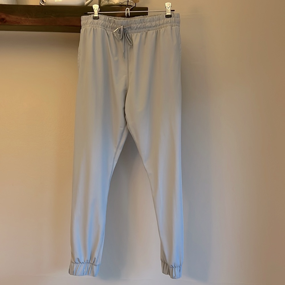 Zyia Active zippered leg gray joggers
